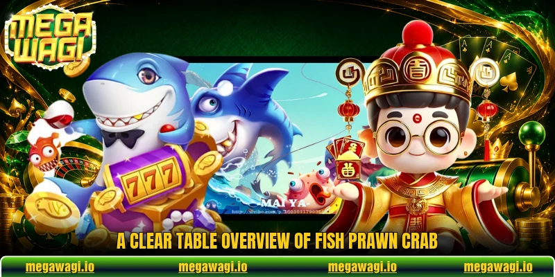 A clear table overview of Fish Prawn Crab A clear table overview of Fish Prawn Crab