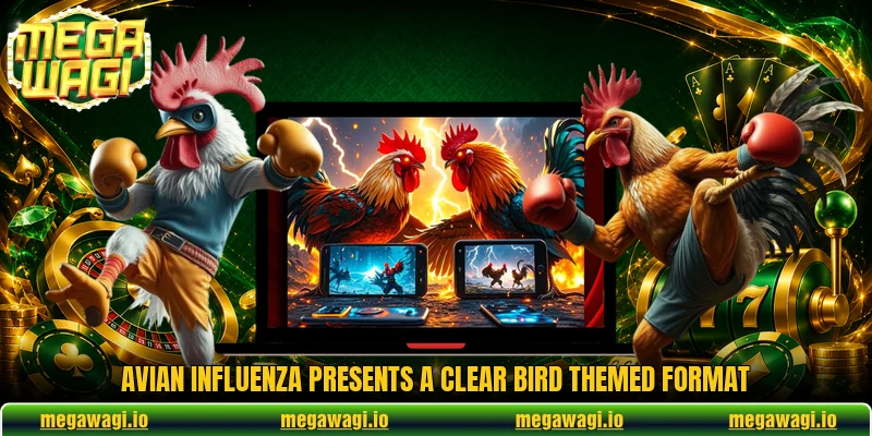 Avian Influenza presents a clear bird themed format Avian Influenza presents a clear bird themed format