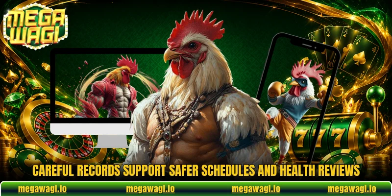Careful records support safer schedules and health reviews Careful records support safer schedules and health reviews