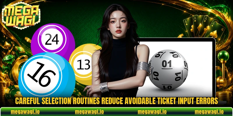 Careful selection routines reduce avoidable ticket input errors Careful selection routines reduce avoidable ticket input errors