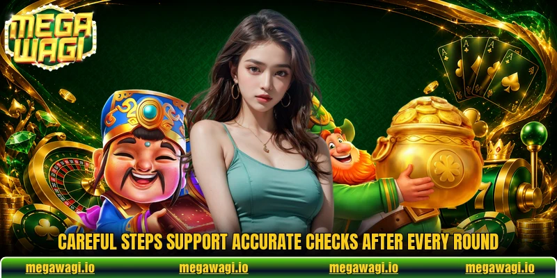 Careful steps support accurate checks after every round