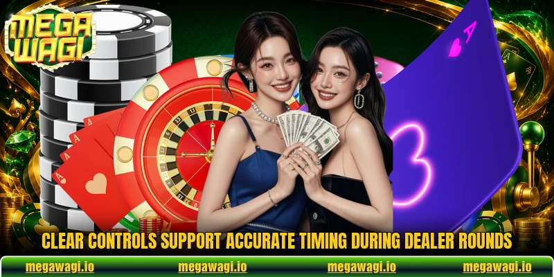 Clear controls support accurate timing during dealer rounds Clear controls support accurate timing during dealer rounds