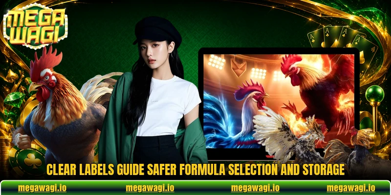 Clear labels guide safer formula selection and storage Clear labels guide safer formula selection and storage