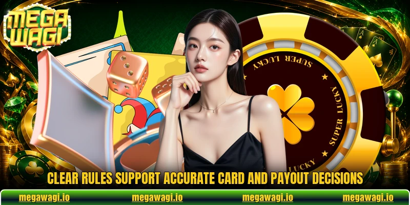 Clear rules support accurate card and payout decisions