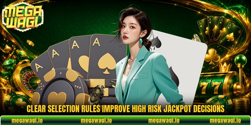 Clear selection rules improve high risk jackpot decisions Clear selection rules improve high risk jackpot decisions