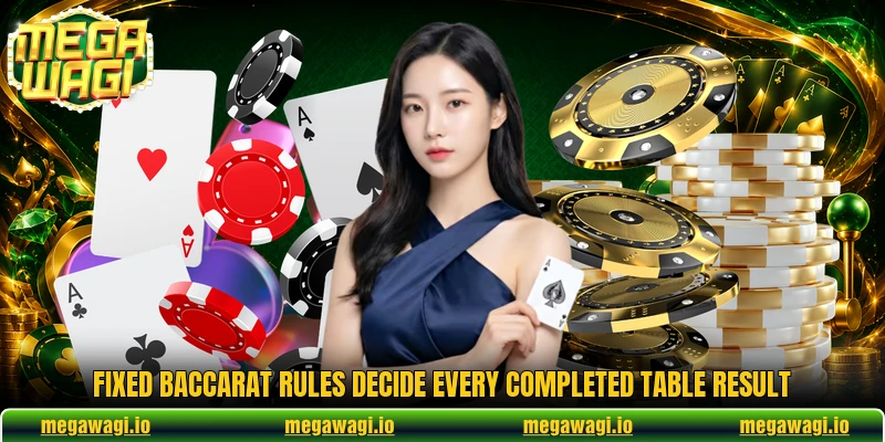 Fixed baccarat rules decide every completed table result Fixed baccarat rules decide every completed table result