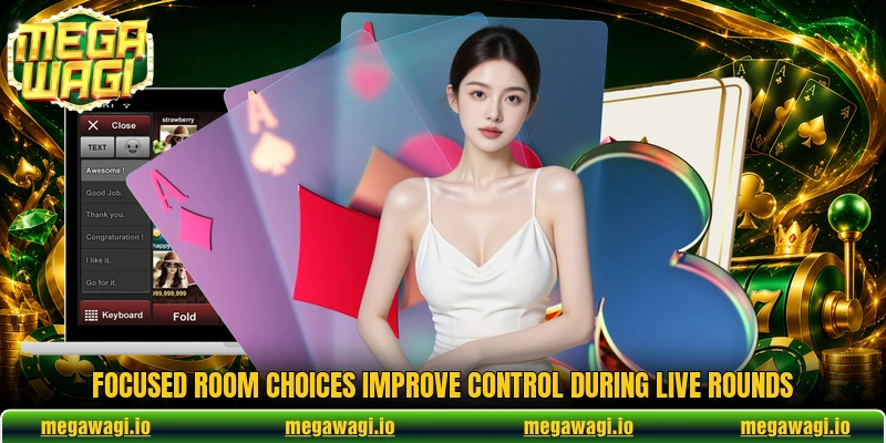Focused room choices improve control during live rounds