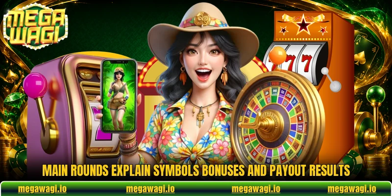 Main rounds explain symbols bonuses and payout results Main rounds explain symbols bonuses and payout results
