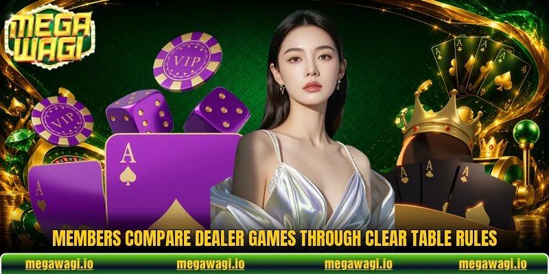 Members compare dealer games through clear table rules Members compare dealer games through clear table rules