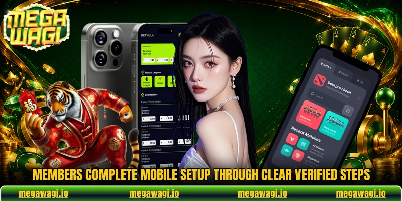 Members complete mobile setup through clear verified steps Members complete mobile setup through clear verified steps