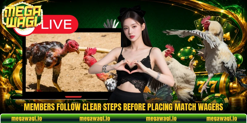 Members follow clear steps before placing match wagers Members follow clear steps before placing match wagers