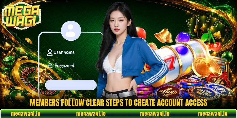 Members follow clear steps to create account access Members follow clear steps to create account access