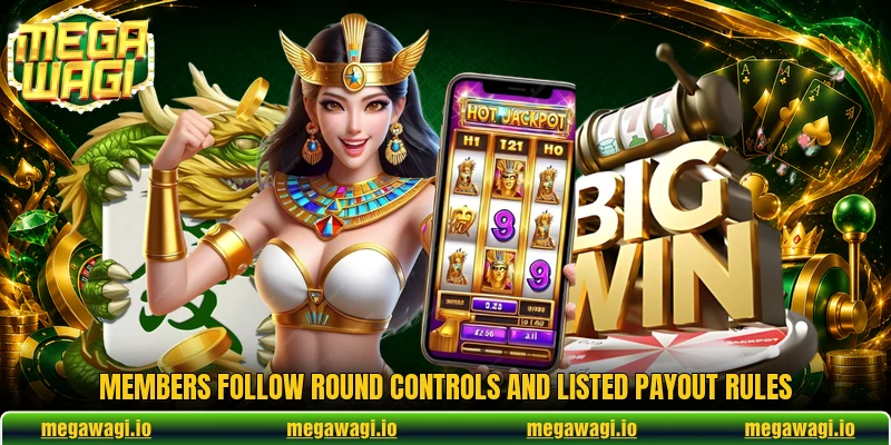 Members follow round controls and listed payout rules Members follow round controls and listed payout rules
