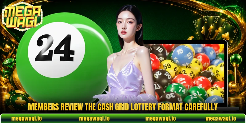Members review the Cash Grid Lottery format carefully Members review the Cash Grid Lottery format carefully