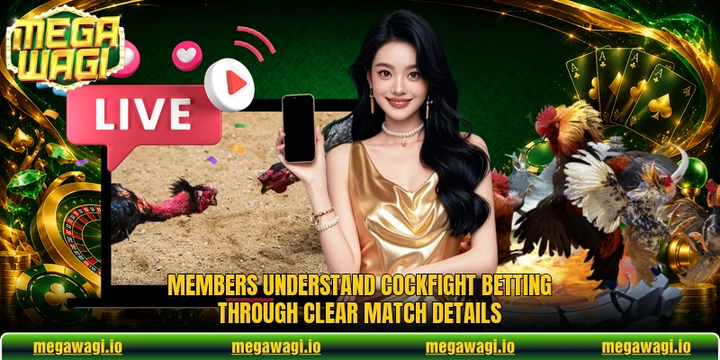 Members understand cockfight betting through clear match details Members understand cockfight betting through clear match details