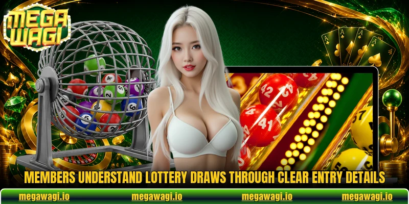Members understand lottery draws through clear entry details