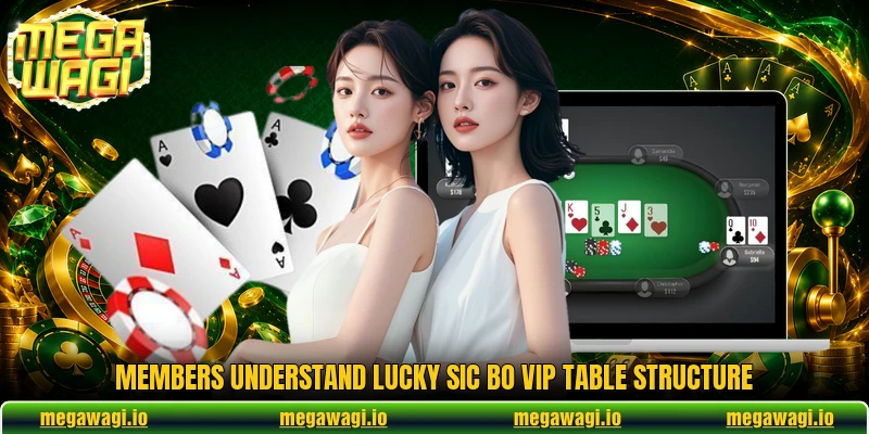 Members understand Lucky Sic Bo VIP table structure Members understand Lucky Sic Bo VIP table structure