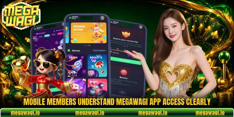 Mobile members understand MEGAWAGI app access clearly Mobile members understand MEGAWAGI app access clearly