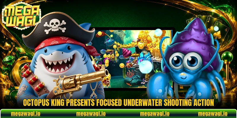 Octopus King presents focused underwater shooting action Octopus King presents focused underwater shooting action