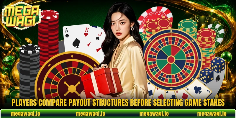 Players compare payout structures before selecting game stakes Players compare payout structures before selecting game stakes