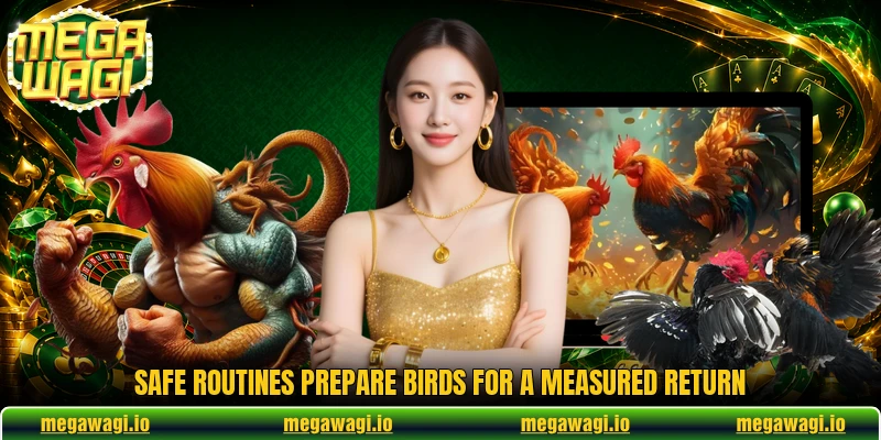 Safe routines prepare birds for a measured return Safe routines prepare birds for a measured return
