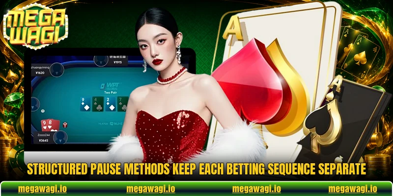 Structured pause methods keep each betting sequence separate Structured pause methods keep each betting sequence separate